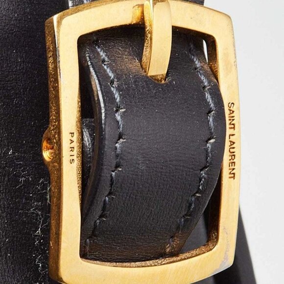 Yves Saint Laurent Beige Canvas Monogram Satchel Crossbody Bag - Picture 5 of 11